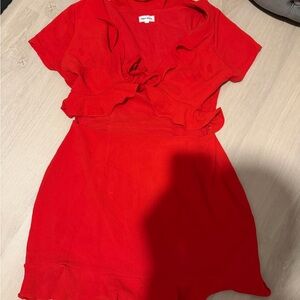 Superdown Red Dress w/ cutout
